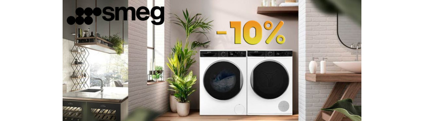 Акция SMEG «Скидка 10% на стиральные и сушильные машины»