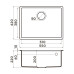 Кухонная мойка OMOIKIRI Tedori 54-U-GR Tetogranit/leningrad grey (4993540)