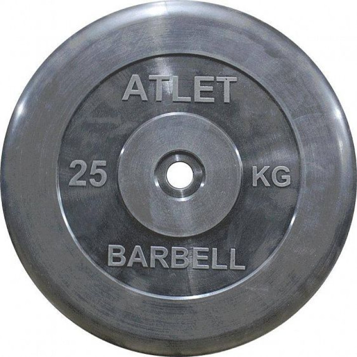 Диск обрезиненный MB Barbell Atlet MB-AtletB51-25