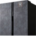 Холодильник WEISSGAUFF WSBS 600 NoFrost Inverter Rock Glass