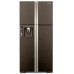 Холодильник HITACHI R-W722 FPU1 GBW коричневое стекло