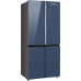 Холодильник WEISSGAUFF WCD 590 NoFrost Inverter Premium EcoFresh Blue Glass