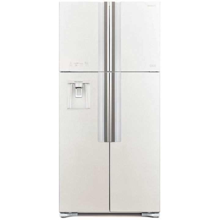 Холодильник HITACHI R-W 662 PU7 GPW белое стекло