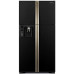 Холодильник HITACHI R-W722 FPU1 GBK черное стекло