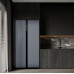 Холодильник WEISSGAUFF WSBS 600 NoFrost Inverter Dark Grey Glass