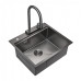 Кухонная мойка MILACIO Denia 57 Steel MC.77409 вороненая сталь