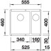 Кухонная мойка BLANCO SUBLINE 340/160-U SILGRANIT 523552 белый