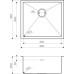 Кухонная мойка Omoikiri Taki 49-U/IF-GM (4973524)