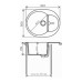 Кухонная мойка POLYGRAN Atol-620 №302 песочный