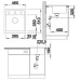 Мойка BLANCO dalago 45 puradur ii кофе 517165