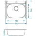 Кухонная мойка ALVEUS More 10 FS SAT-90 1103108 (в комплекте с сифоном 1130551)
