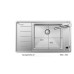 Кухонная мойка BLANCO Andano XL 6S-IF Compact нержавеющая сталь зеркальная полировка 523001
