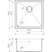 Кухонная мойка Omoikiri Taki 44-U/IF-LG (4973520)