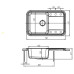 Кухонная мойка FLORENTINA Крит 780 серый шелк (20.170.D0780.307)