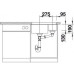 Кухонная мойка BLANCO SUBLINE 340/160-U SILGRANIT 523559 темная скала