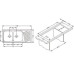 Кухонная мойка ALVEUS Elegant 70 SAT-90 1110X510 (в комплекте с сифоном)