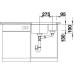 Кухонная мойка BLANCO SUBLINE 340/160-U SILGRANIT антрацит (чаша справа) с отв.арм. InFino (арт.523558)