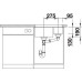 Кухонная мойка BLANCO SUBLINE 340/160-U SILGRANIT 523552 белый