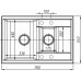 Кухонная мойка DR.GANS Астра (760х510х217) Черный (25.065.D0760.407)
