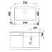 Кухонная мойка BLANCO SUBLINE 700-U SILGRANIT черный с отв.арм. InFino (526001)