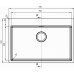 Кухонная мойка FLORENTINA Логика-НМ 750.510.10.10 сатинированная LHM.750.510.B.10.S.10