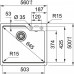 Кухонная мойка FRANKE Urban UBG 610-56 оникс