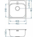 Кухонная мойка ALVEUS Basic 140 NAT-90 1100905 (в комплекте с сифоном 1102384)