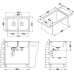 Кухонная мойка ALVEUS Elegant 40 LEI-90 810X510 (в комплекте с сифоном)