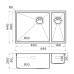 Кухонная мойка OMOIKIRI Taki 69-2-U/IF-LG-L Side (4997051)