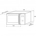 Микроволновая печь KRONA QUANTUM 44 WH/IX