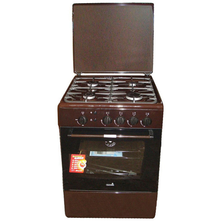 Газовая плита Cezaris ПГ 3100-14 (Ч) коричневый