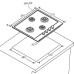 Встраиваемая газовая варочная панель Candy CHG6D4WGTWA