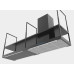 Вытяжка PANDO I-894 DR/90+90 MODULO IZQ. NEGRO MATE V.850 SEC