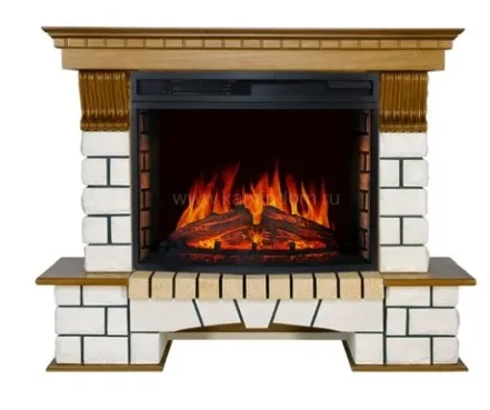 Камин ROYAL FLAME pierre luxe под dioramic 28 (дуб)