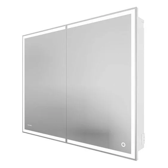 Шкаф-зеркало GROSSMAN МЕРКАДО 100 см с LED подсветкой 201002