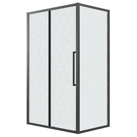 Душевое ограждение GROSSMAN 100.K33.02.120.21.02-200.K33.02.90.21.02 черный матовый