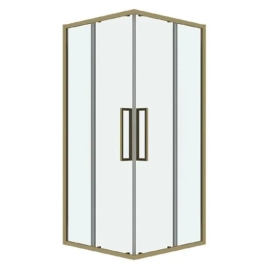 Душевое ограждение GROSSMAN 300.K33.02.1010.32.00 золото сатин