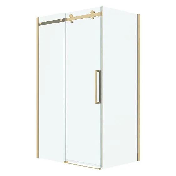 Душевое ограждение GROSSMAN 100.K33.04.160.32.00-200.K33.04.90.32.00 золото сатин