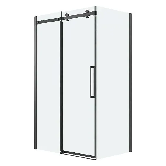 Душевое ограждение GROSSMAN 100.K33.04.160.21.00-200.K33.04.80.21.00 черный матовый