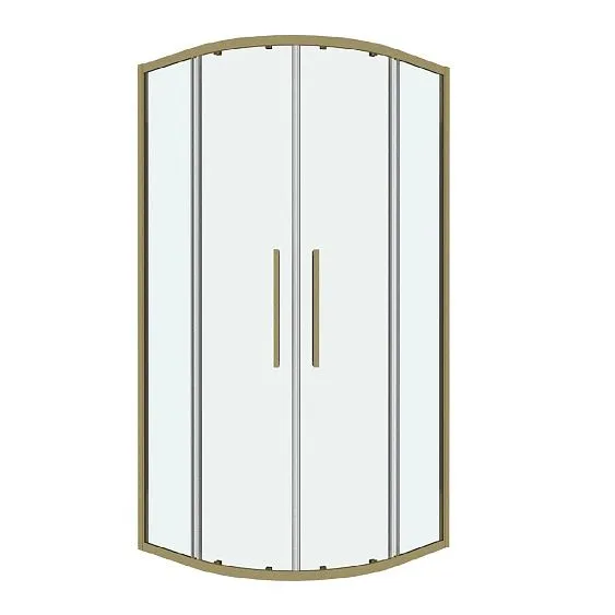 Душевое ограждение GROSSMAN 301.K33.02.9090.32.00 золото сатин