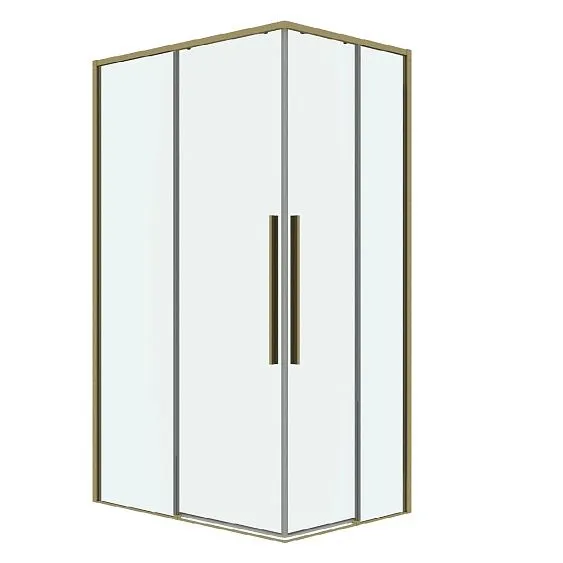 Душевое ограждение GROSSMAN 1/2.K33.01.10.32.00-1/2.K33.01.80.32.00 золото сатин