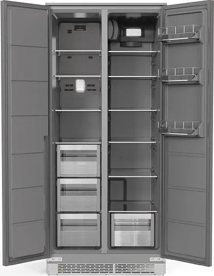 Холодильник WEISSGAUFF WSBSI 450 Inverter NoFrost Grey