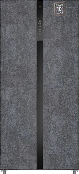 Холодильник WEISSGAUFF WSBS 500 Inverter NoFrost Rock Glass