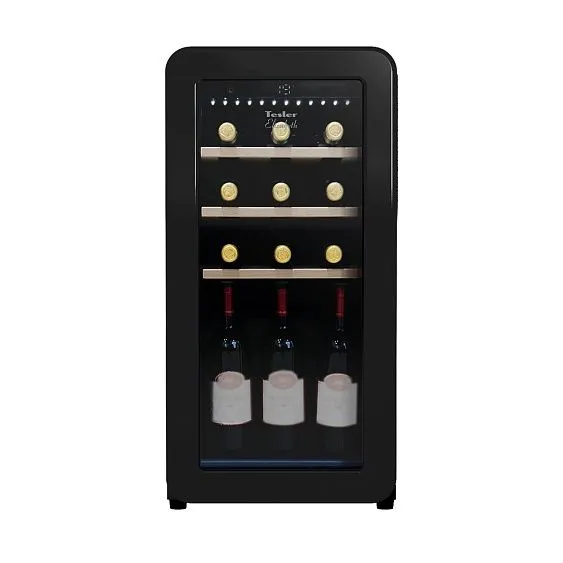 Винный шкаф TESLER CWC-188 BLACK LD