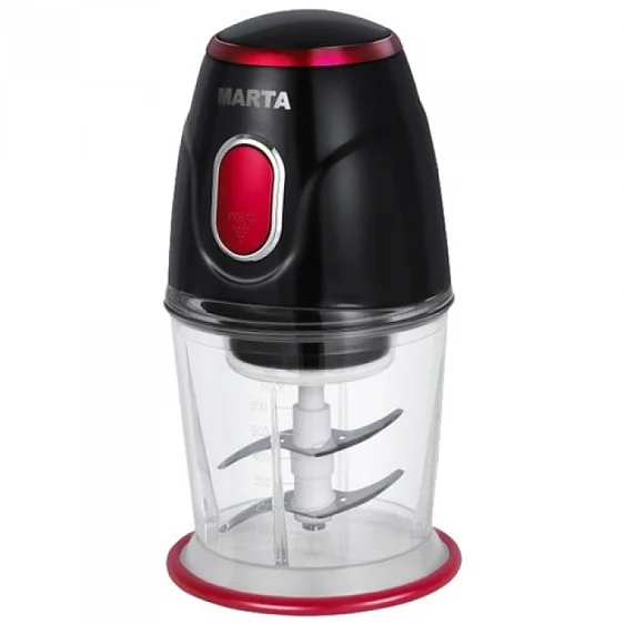 Измельчитель MARTA MT-2071 черный/красный гранат