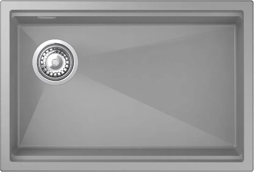 Кухонная мойка RIVELATO LINO 654-L grigio metallizz