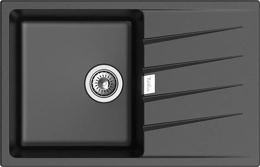 Кухонная мойка RIVELATO RAUM 78 nero
