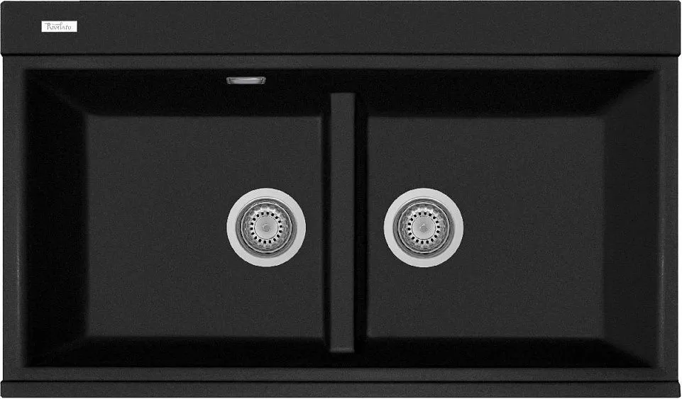 Кухонная мойка RIVELATO FONDE 8638-2 Nero opaco