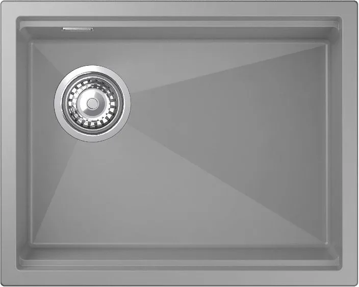 Кухонная мойка RIVELATO LINO 554-L grigio metallizz