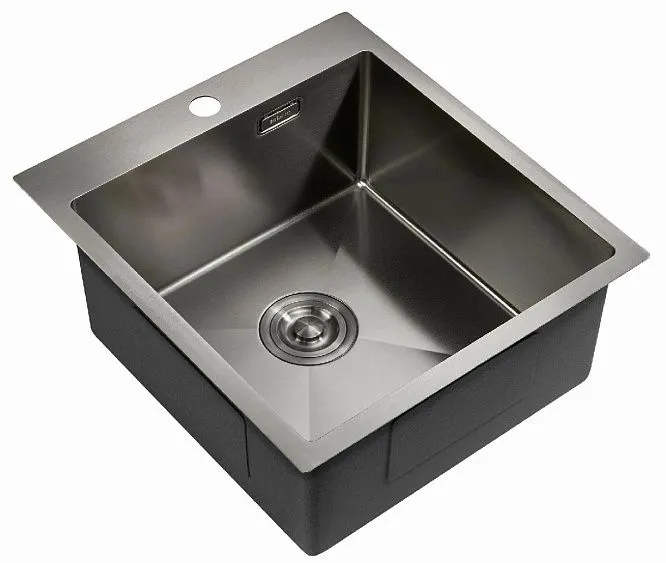 Кухонная мойка MILACIO Denia 46 Steel MC.77479 вороненая сталь